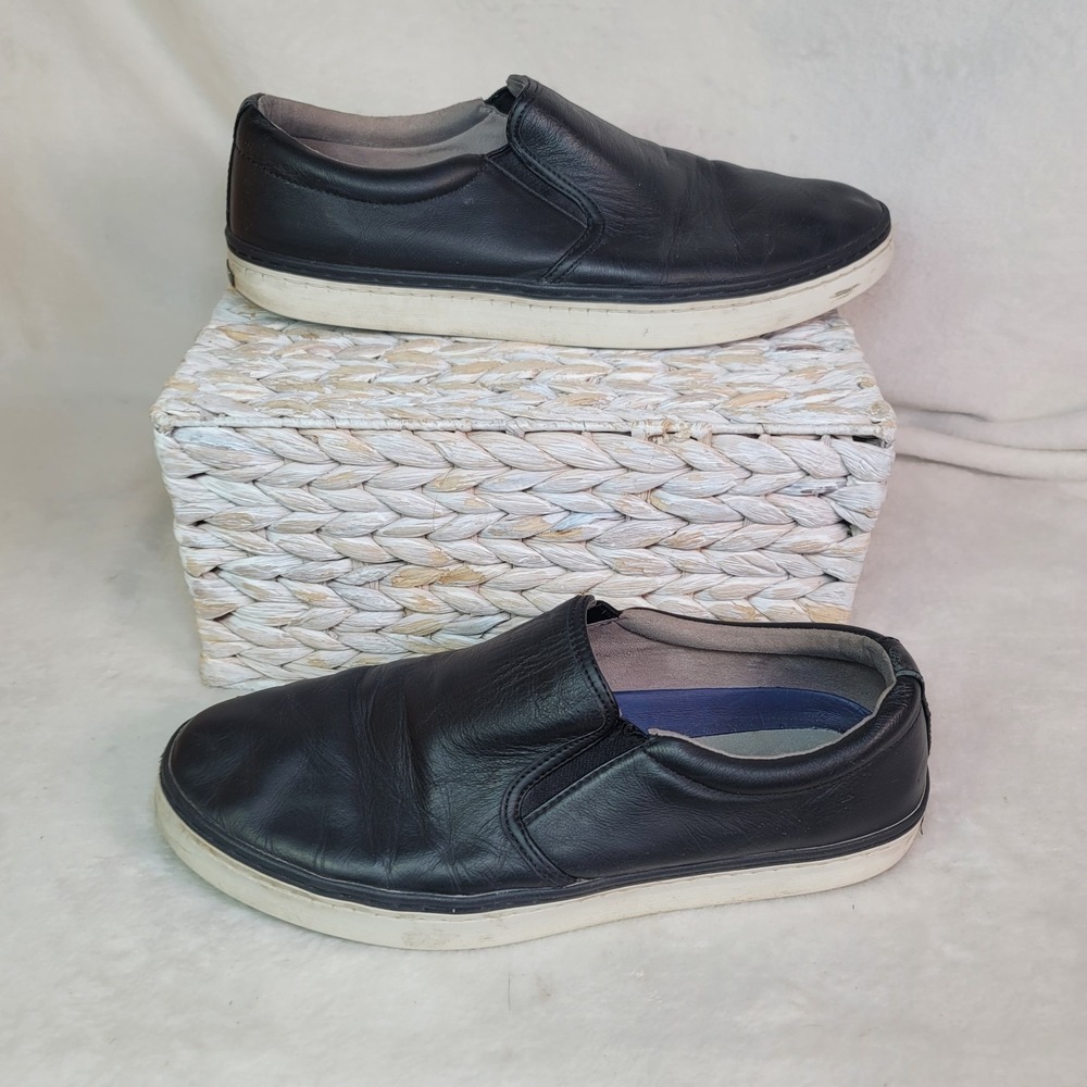 COLE HAAN Grand OS Franklin Black Sz 12 M Men Slip-On Leather Loafers Sneakers